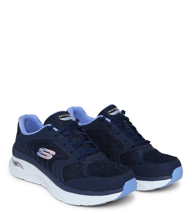 skechers women's navy sneakers