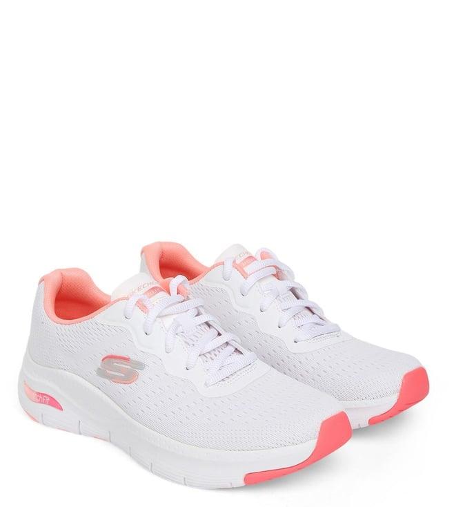 skechers women's white sneakers