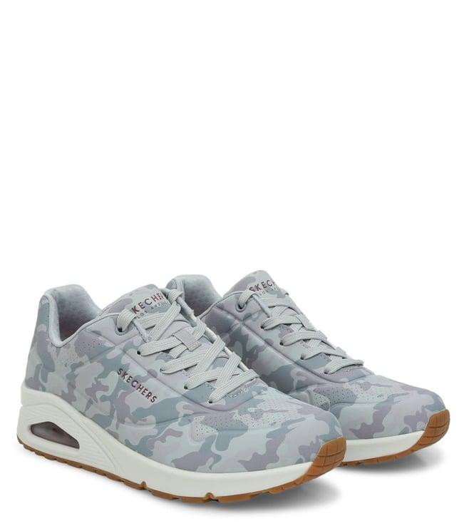 skechers women's street unos grey sneakers