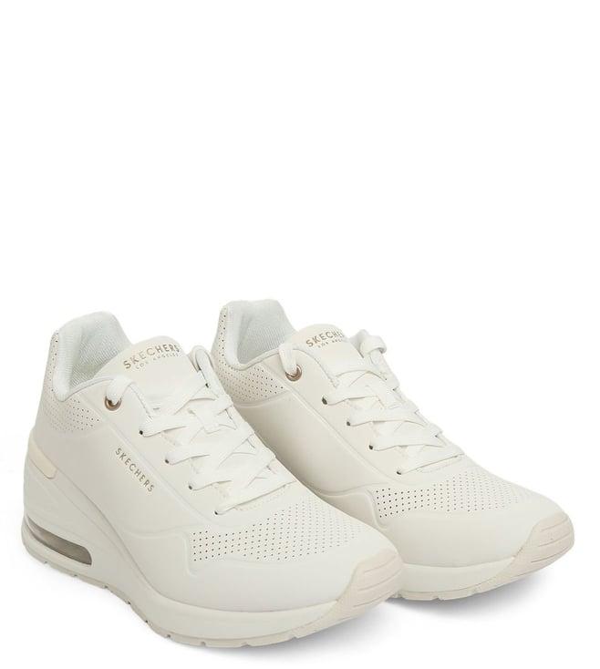 skechers women's street white sneakers