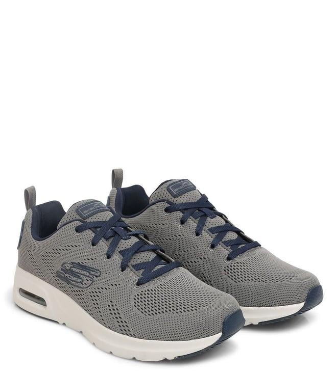 skechers men's grey sneakers