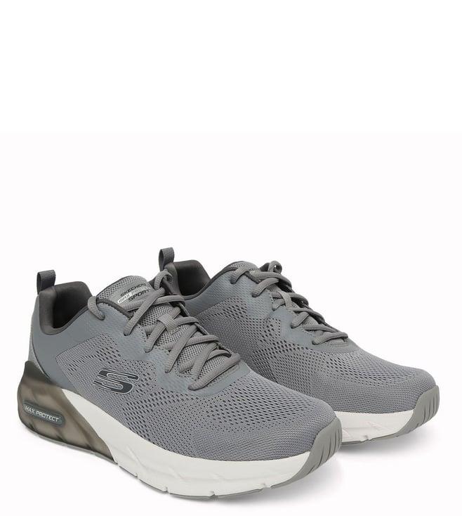 skechers men's grey sneakers