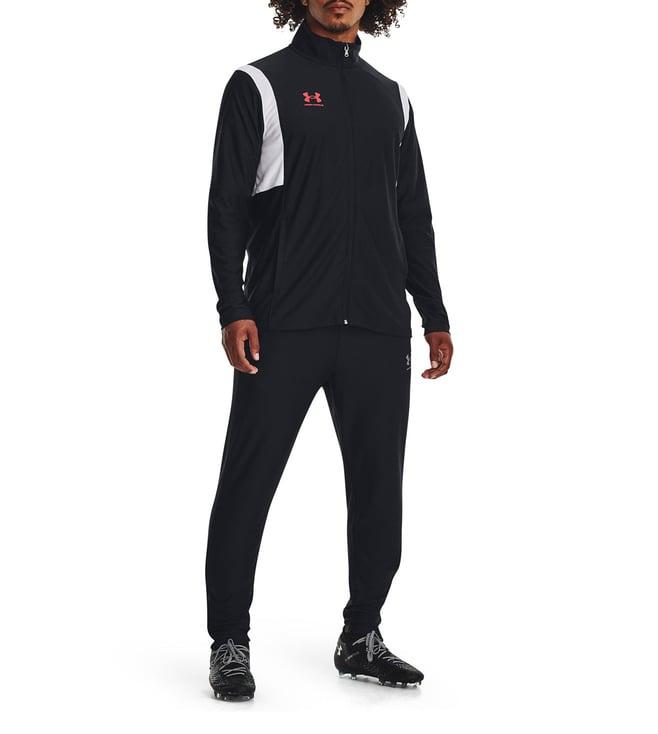 under armour black fitted tracksuits