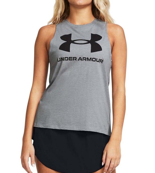 under armour grey logo loose fit tank top