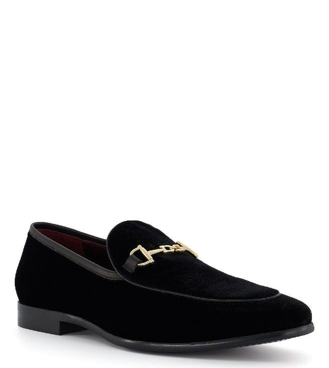 dune london men's surveyy black loafers