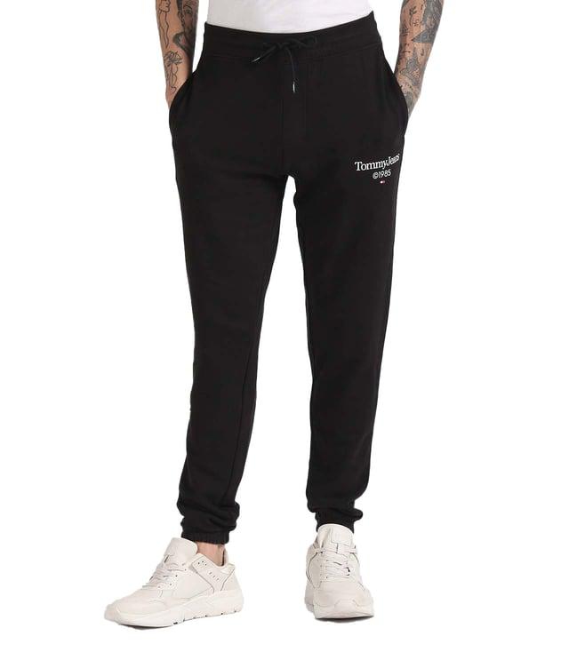 tommy hilfiger black slim fit joggers