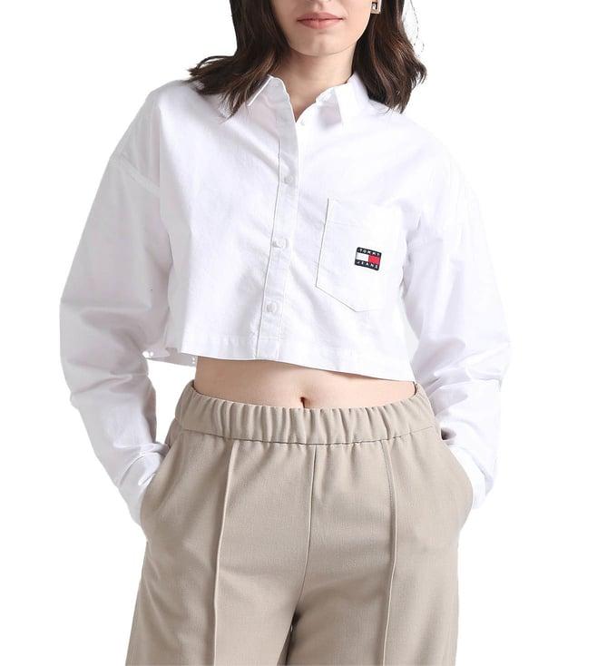 tommy hilfiger white regular fit shirt