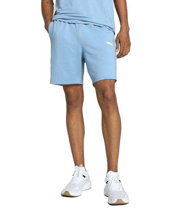 puma zen blue regular fit sports shorts