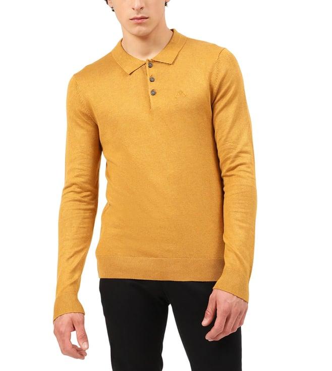 lindbergh camel melange fashion slim fit sweater