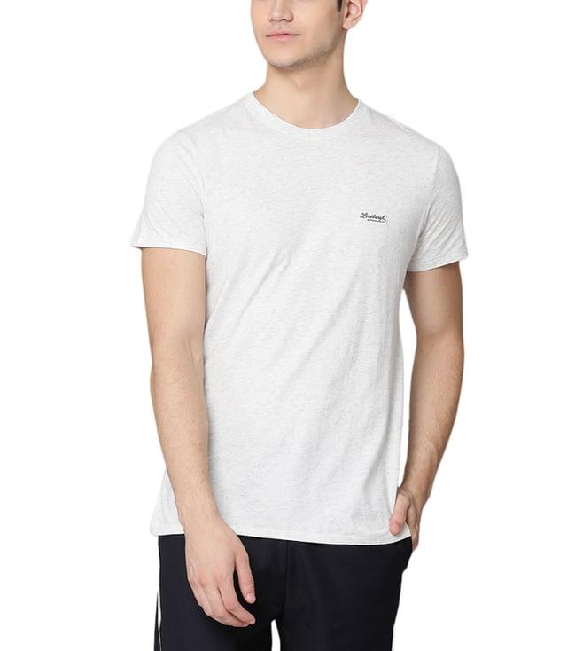 lindbergh off white melange fashion regular fit t-shirt