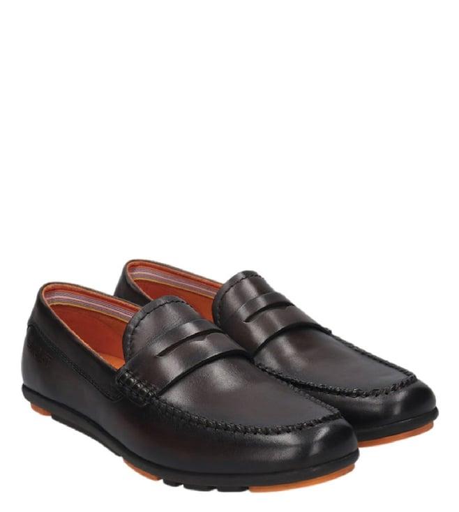 bagatt men's corrado driver dark brown loafers