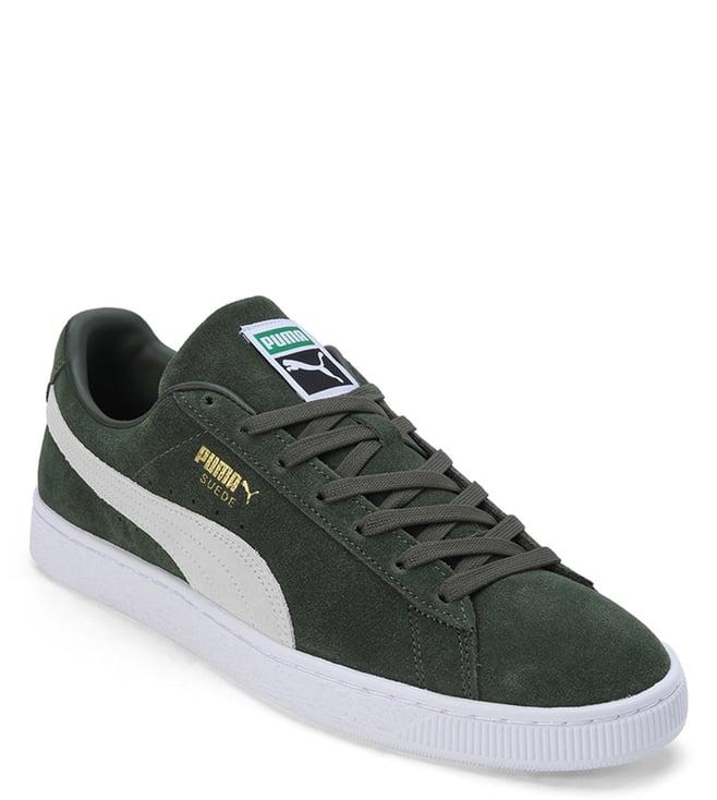 puma men's classic xxi green sneakers