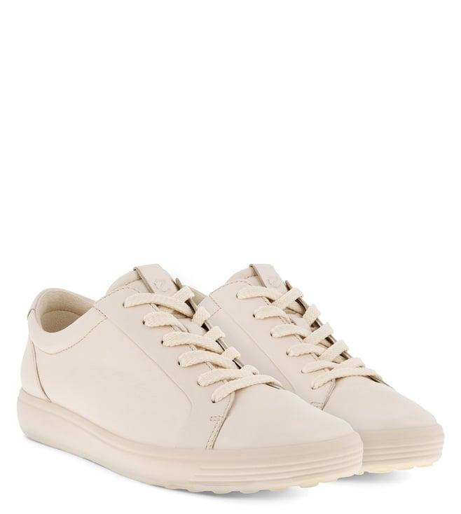 ecco women's soft 7 limestone sneakers