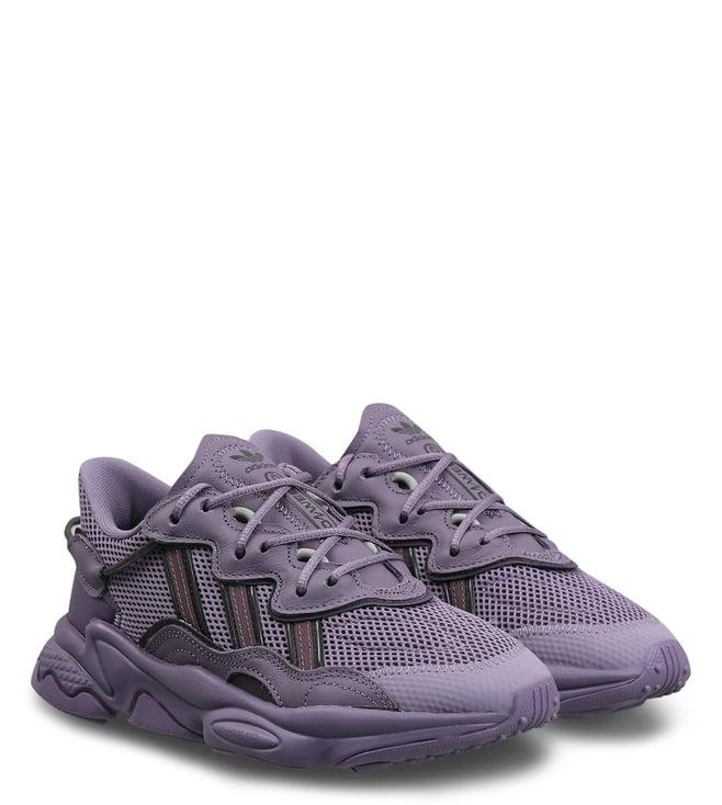 adidas originals women's ozweego w purple sneakers