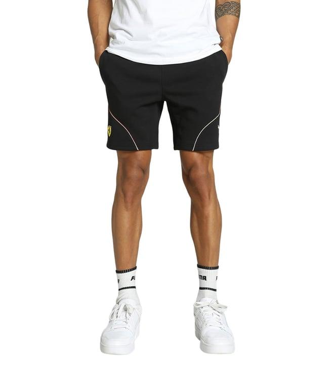 puma black scuderia ferrari race regular fit shorts (motorsport)