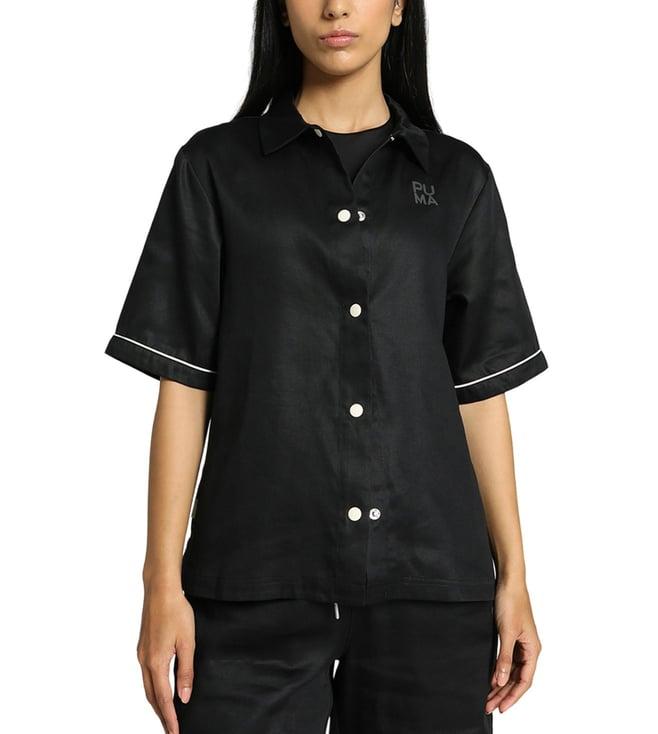 puma black infuse relaxed fit shirt