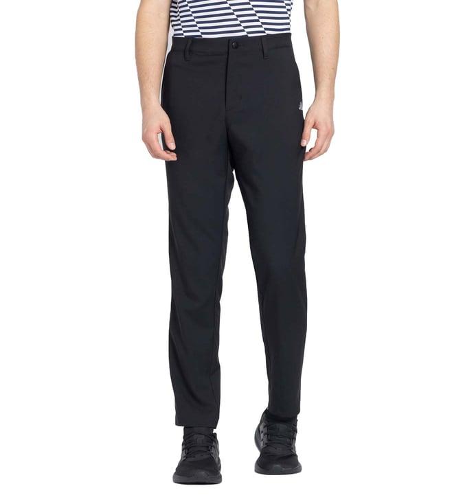 adidas black regular fit trousers