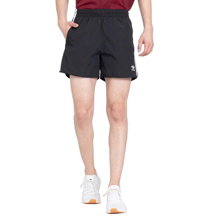 adidas originals black stripes sprinter regular fit shorts