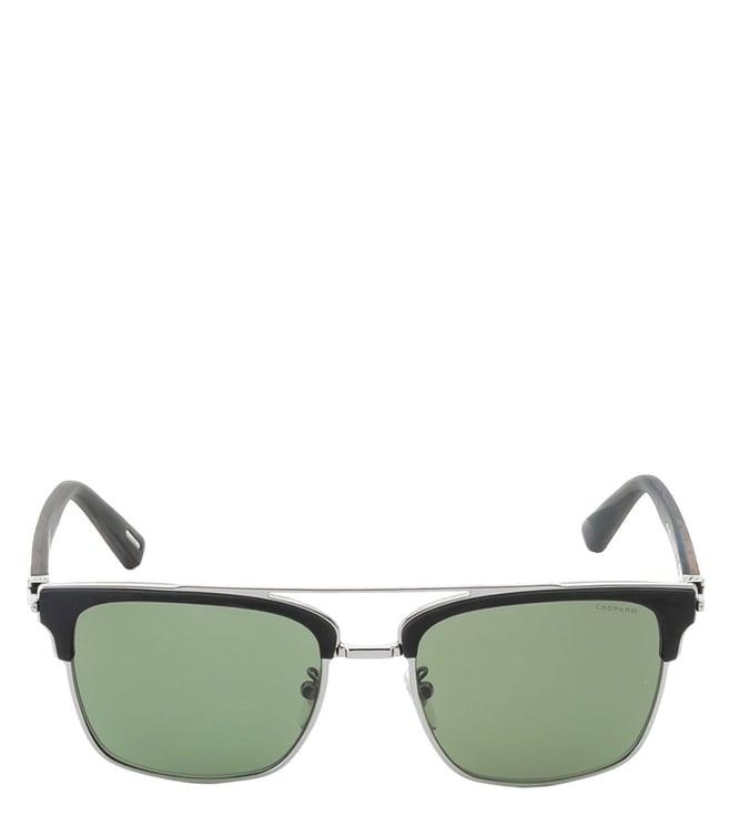 chopard schc9056509psg green uv protected aviator sunglasses for men