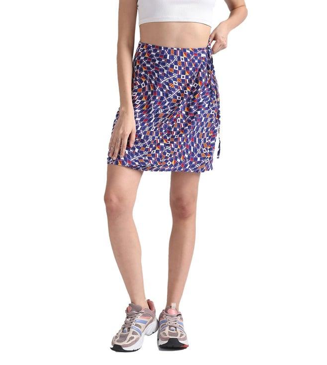 tommy hilfiger archive flag printed regular fit skirts