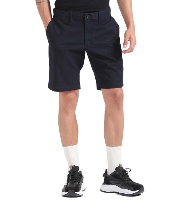 tommy hilfiger desert sky solid regular fit shorts