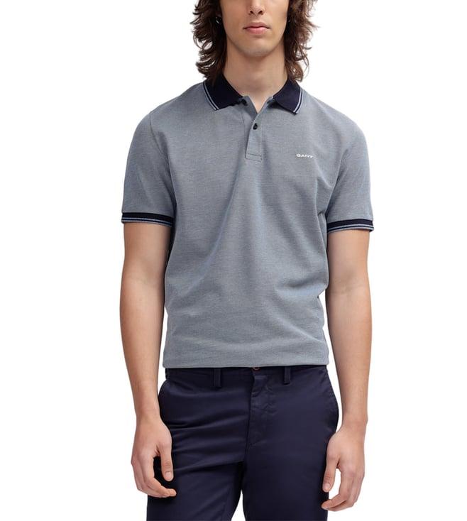 gant blue regular fit polo t-shirt