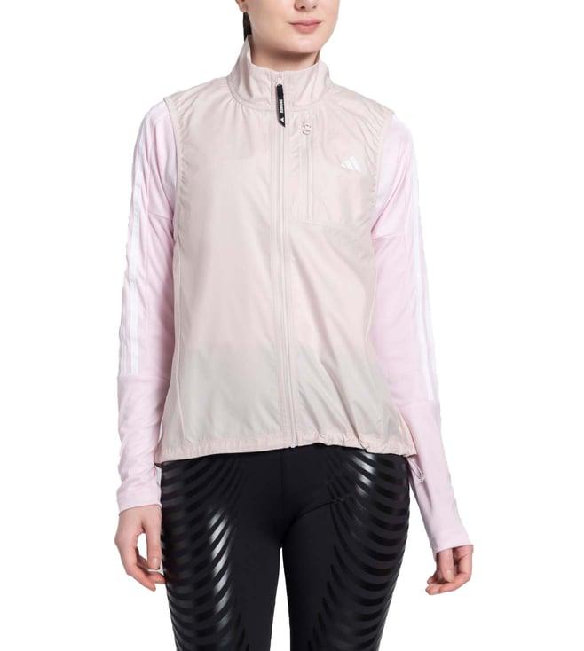 adidas pink logo slim fit sports jacket