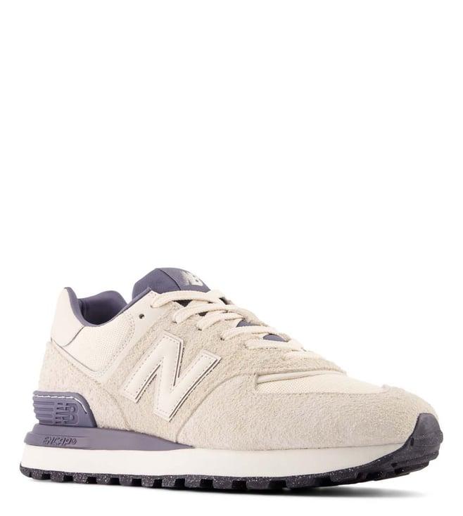 new balance men's u574lgwg aviator/white sneakers