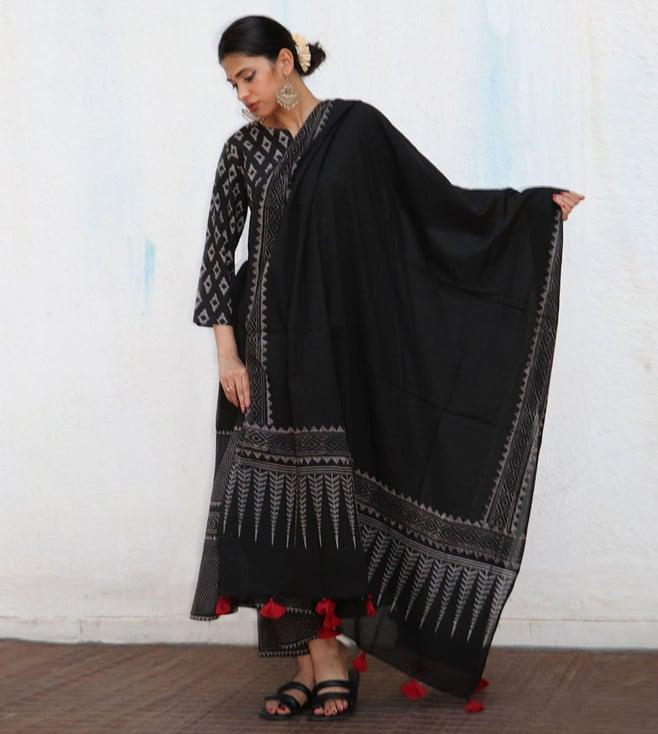 chidiyaa no made kehlani blockprinted cotton dupatta