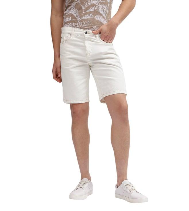 lindbergh white fashion relaxed fit shorts