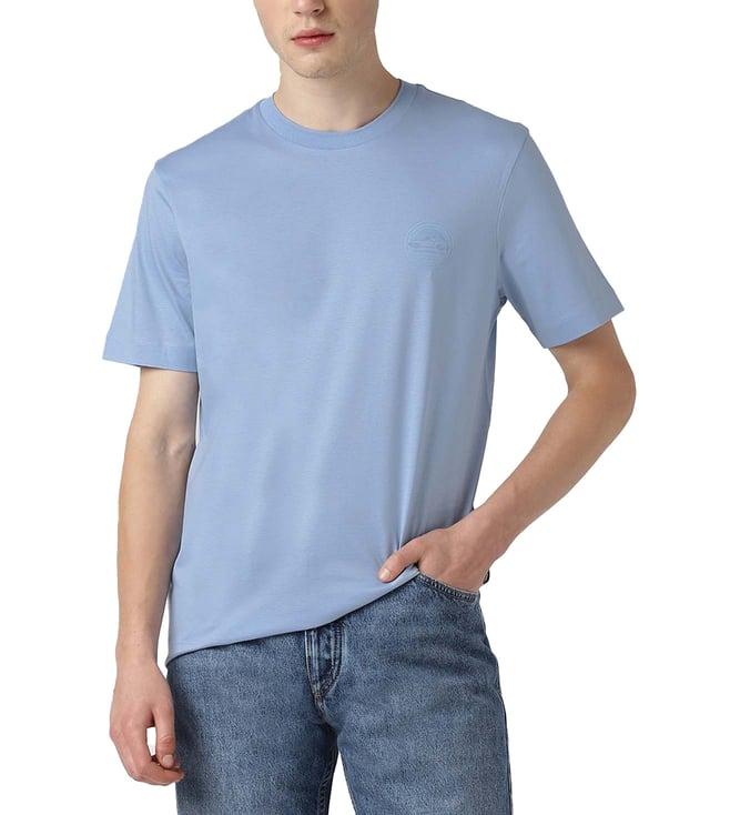 boss open blue regular fit t-shirt