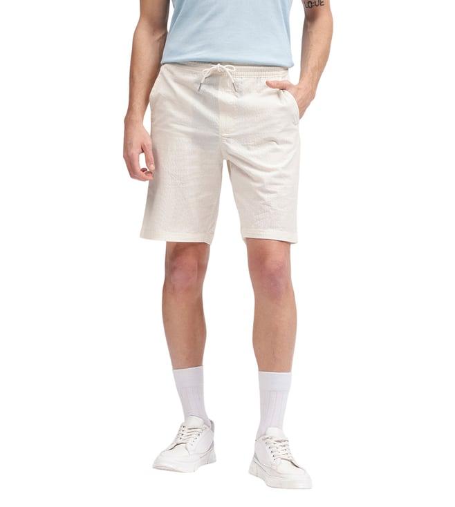 lindbergh white fashion regular fit shorts