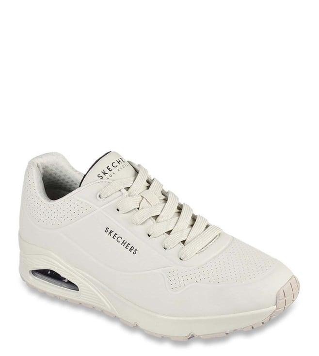 skechers men's uno - stand on air off white sneakers