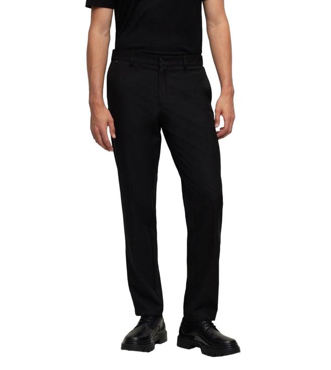 boss black slim fit trousers