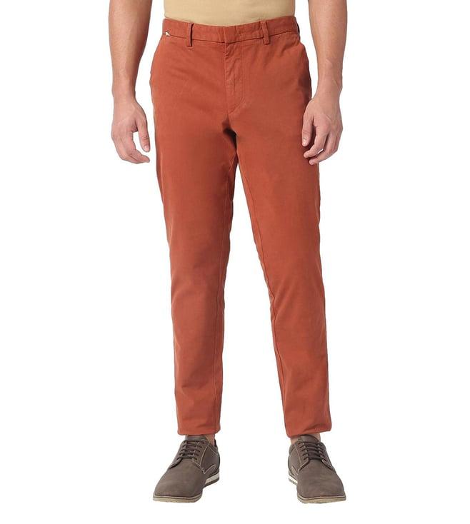 boss medium red slim fit chinos