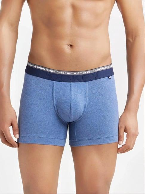 jockey us60 men's super combed cotton elastane stretch solid trunk