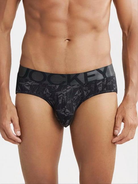 jockey ic29 purple microfiber elastane briefs with moisture move treatment (prints may vary)