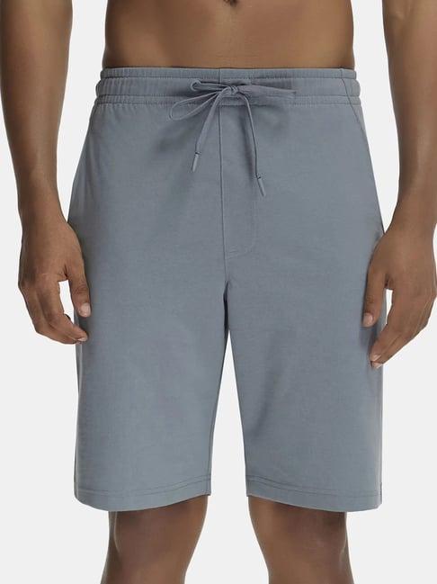 jockey sp26 grey super combed cotton rich shorts with side pocket