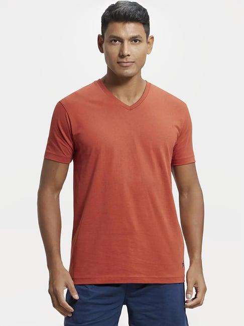 jockey 2726 red super combed cotton rich half sleeves t-shirt