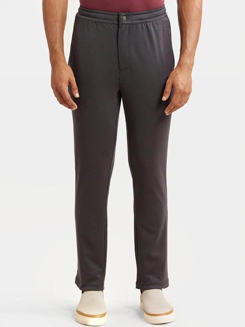 jockey im07 charcoal lightweight microfiber all day pants with convenient side & back pockets