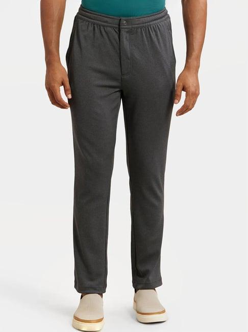 jockey im07 dark grey lightweight microfiber all day pants with convenient side & back pockets