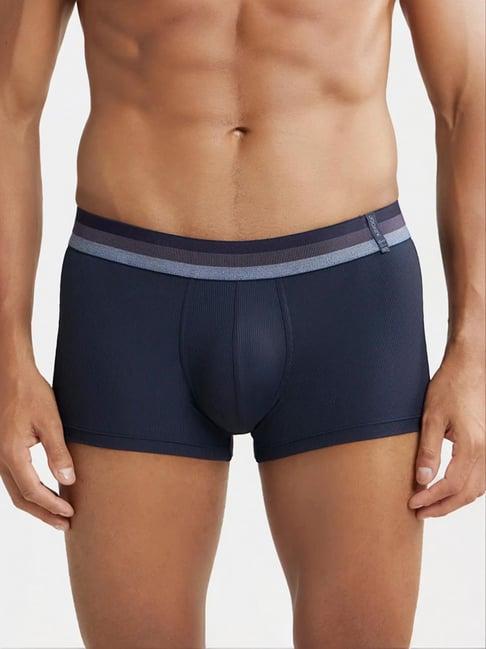 jockey hg14 navy microfiber elastane stretch trunks with stay dry technology