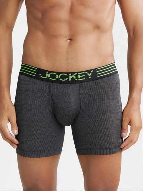 jockey mm06 dark grey microfiber mesh elastane stretch boxer briefs with stay dry technology