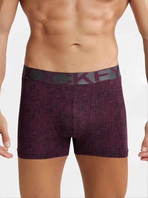 jockey ic30 microfiber elastane stretch trunks with moisture move treatment (prints may vary)