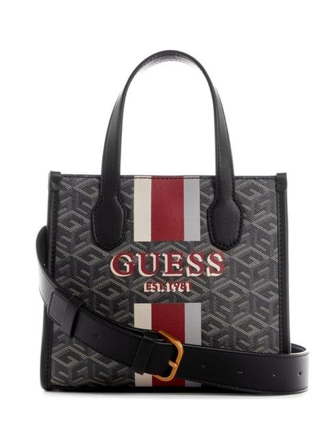 guess charcoal silvana tote