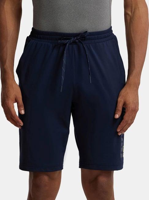 jockey navy straight fit shorts