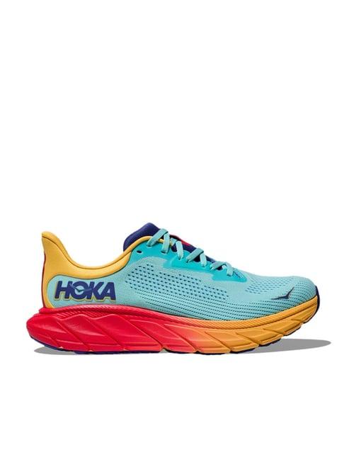 hoka men's m arahi 7 cloudless & poppy running shoes