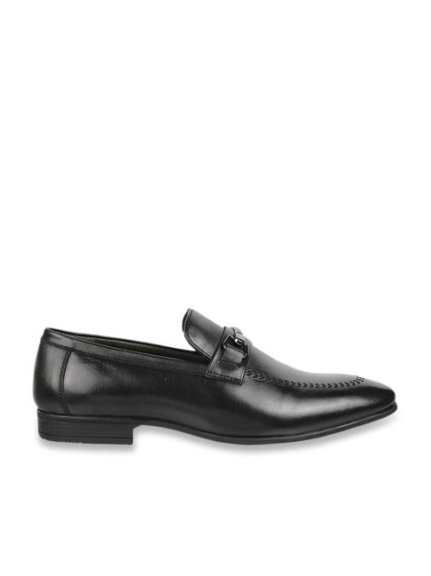 da vinchi by metro men's black formal loafers