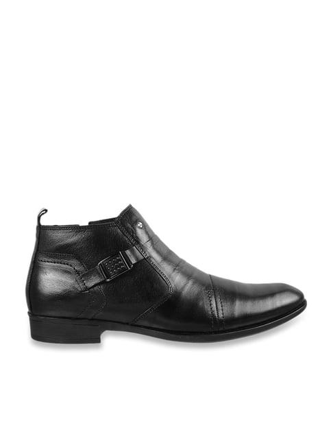 mochi men's black formal boots