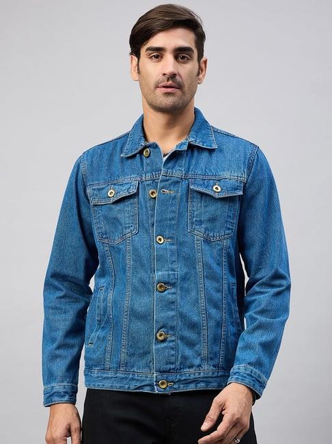 club york light blue regular fit denim jacket